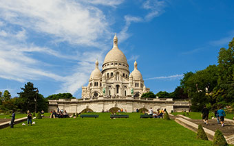 Базиліка Сакре-Кер на Монмартрі в Парижі, Франція