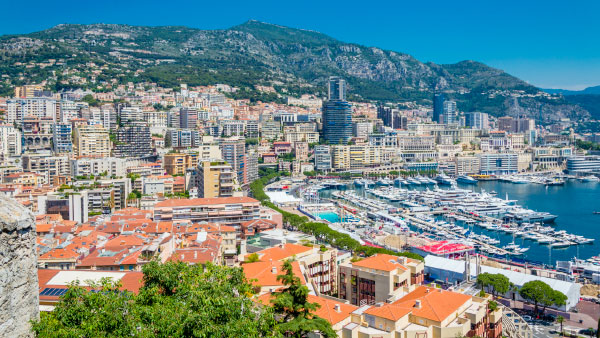 Вид на Монте-Карло з Монако